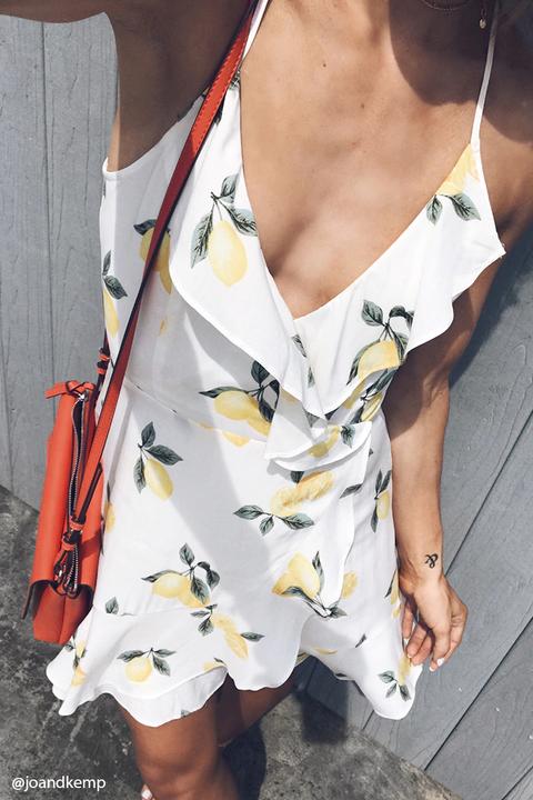 Vestido Estampado Limón