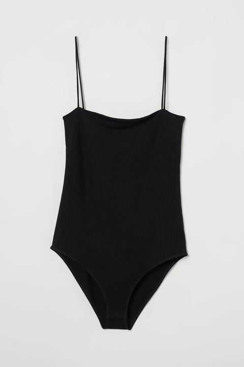 H & M - Body In Jersey A Costine - Nero