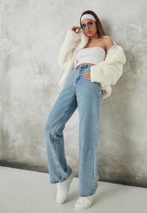 White Faux Fur Short Collar Coat, White