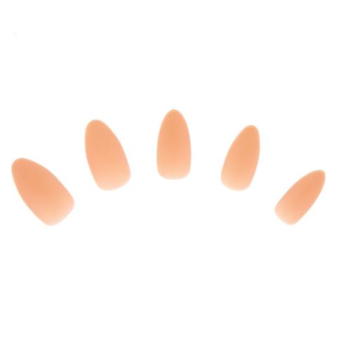 Claire's Faux Ongles Stiletto Couleur Nude Au Fini Mat