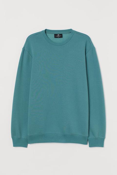 Sudadera Relaxed Fit - Verde