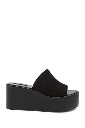 forever 21 black wedges