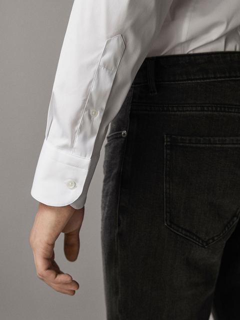 Camisa Lisa Slim Fit