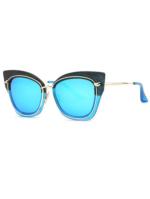 Cat Eye Mirrored Sunglasses