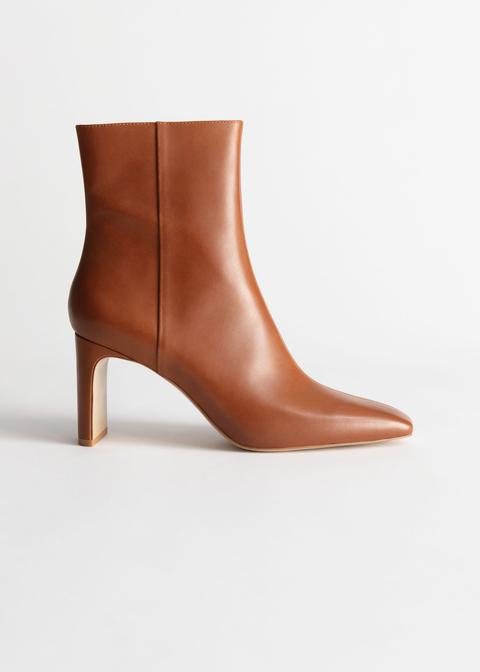 and other stories square toe leather boots