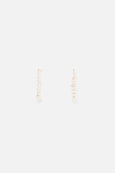 Orecchini A Cerchio Con Perla Naturale