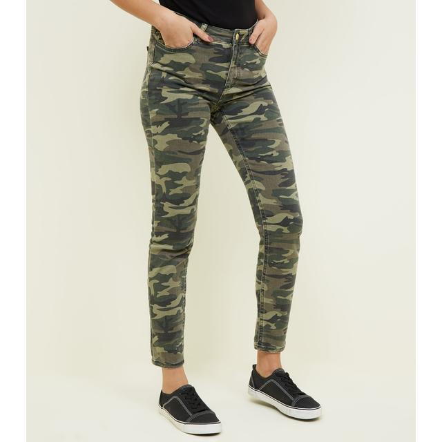 khaki camo skinny jeans