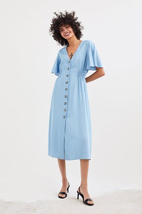 Buttoned Dress from Zara on 21 Buttons