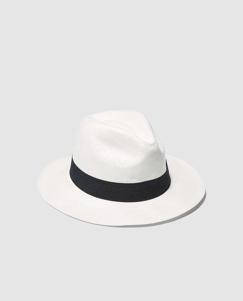 Panamania - Sombrero De Mujer Clásico Panamanía En Blanco