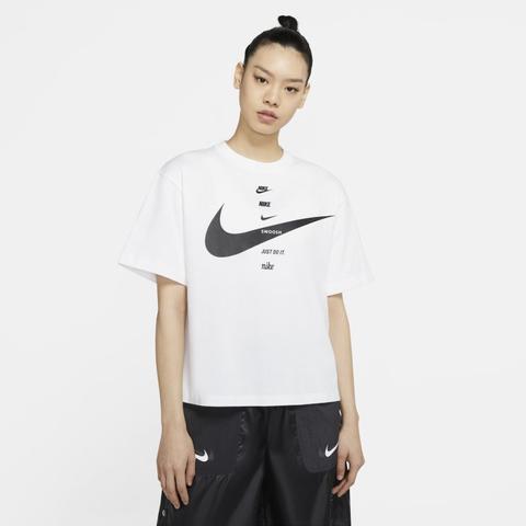 Nike Sportswear Camiseta De Manga Corta - Mujer - Blanco