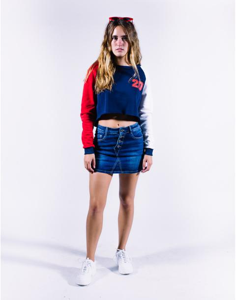 Sudadera Corta Combinada 20