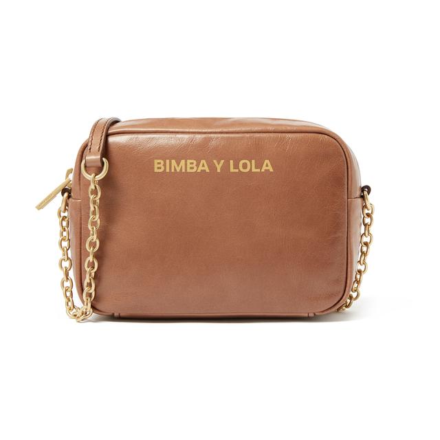 Bimba & Lola Brown crossbody Light brown Leather ref.87137 - Joli Closet