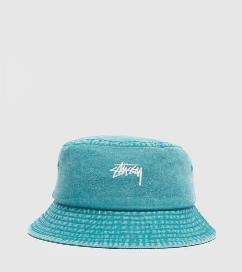 Stussy Washed Bucket Hat, Green