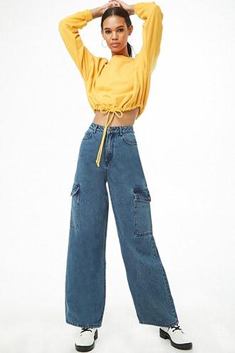 forever 21 wide leg jeans