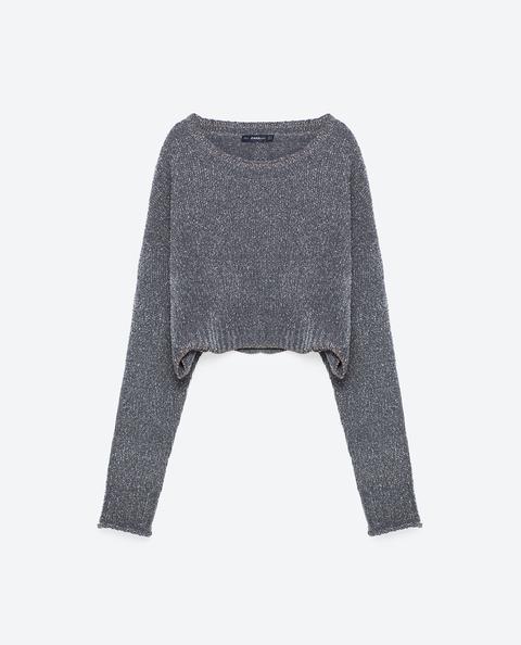 Pullover Cropped Brillantini