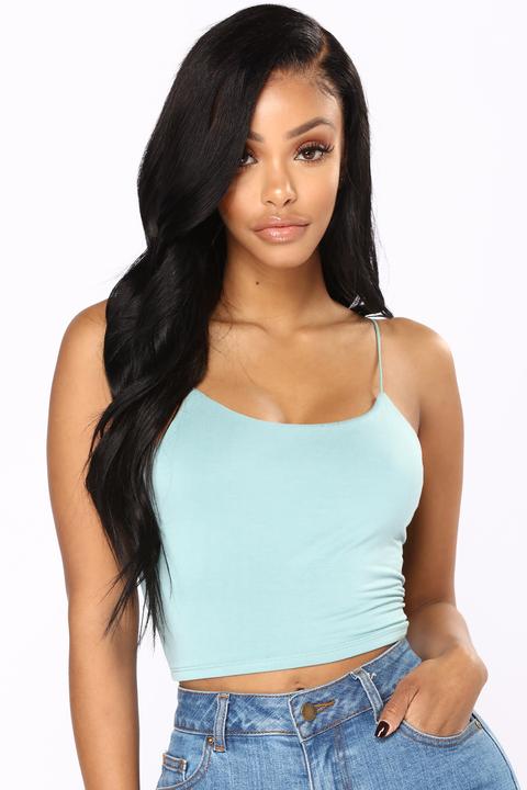 Kiki Cropped Top - Teal