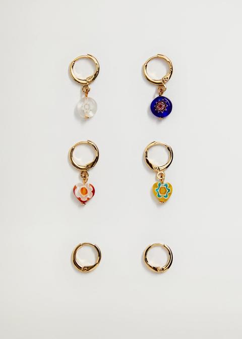 Set Pendientes Combinados