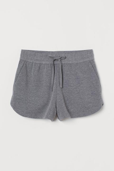 Pantalón Corto De Chándal - Gris