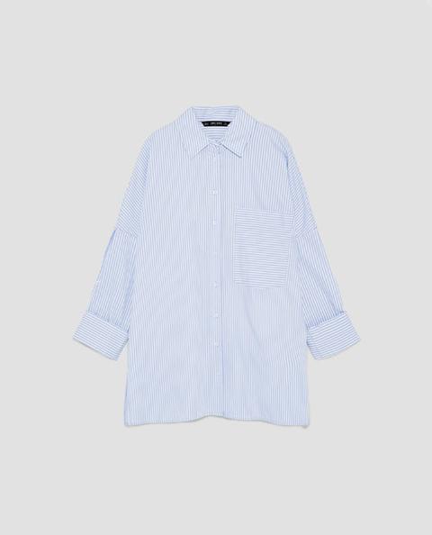 Camicia Oversize A Righe