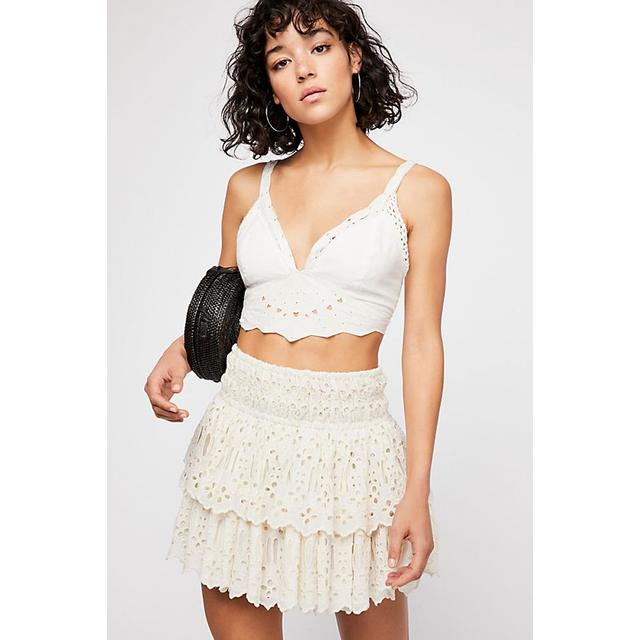 Fp One Eyelet Mini Skirt from Free 