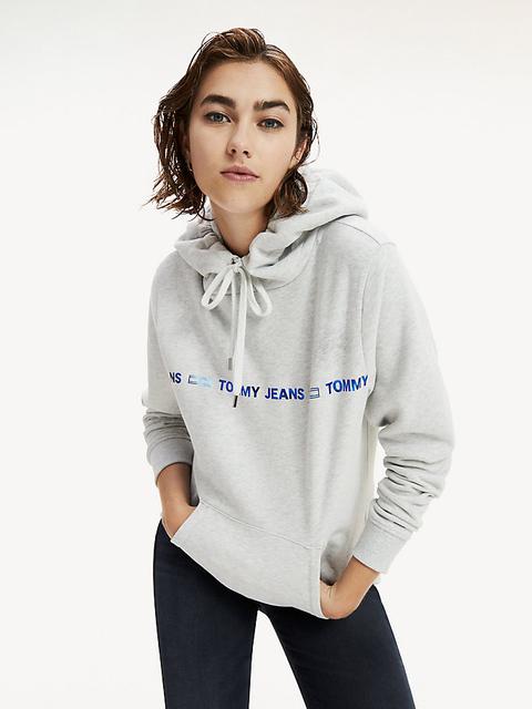 Sudadera Con Capucha Y Logo Metalizado