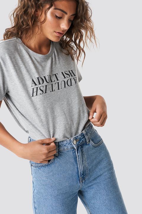 Adult Ish Tee Grey Melange