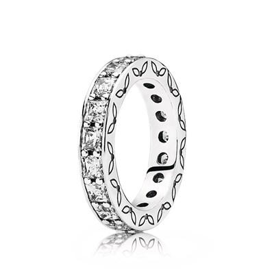 Anello Eternity In Argento Con Zirconia Cubica