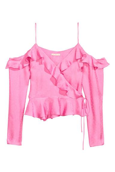 H & M - Camicetta A Spalle Scoperte - Rosa