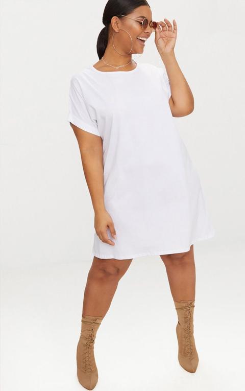 oversized t shirt dress white
