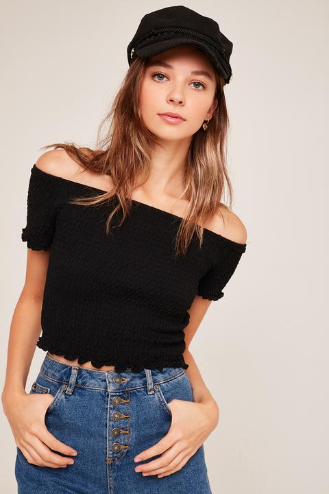 Crop Top Elasticizzato from SUBDUED on 21 Buttons