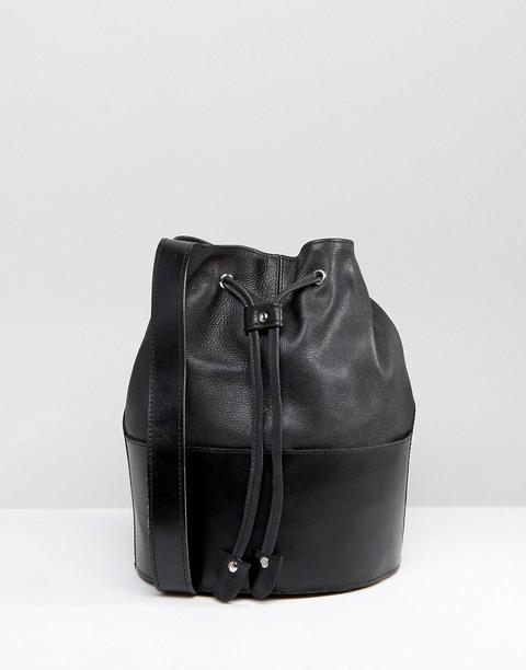 Bolso Bombonera De Cuero Auténtico De Park Lane