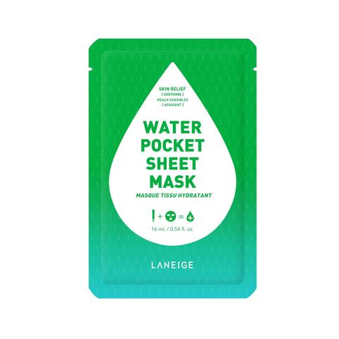 Water Pocket Sheet Mask Skin Relief Maschera In Tessuto Lenitiva