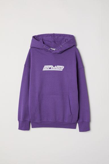 h&m purple hoodie