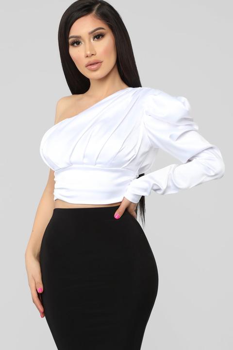 one shoulder tops fashion nova