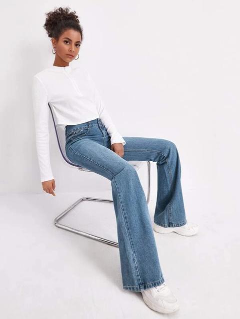 Jean Bootcut Taille Haute