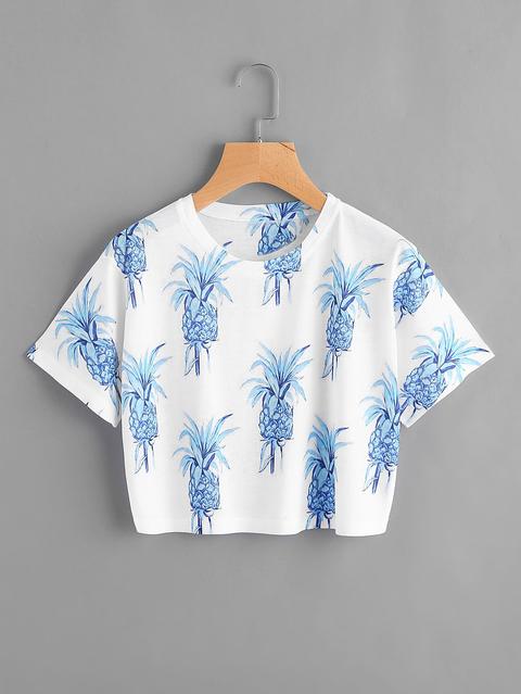 Pineapple Print Tee