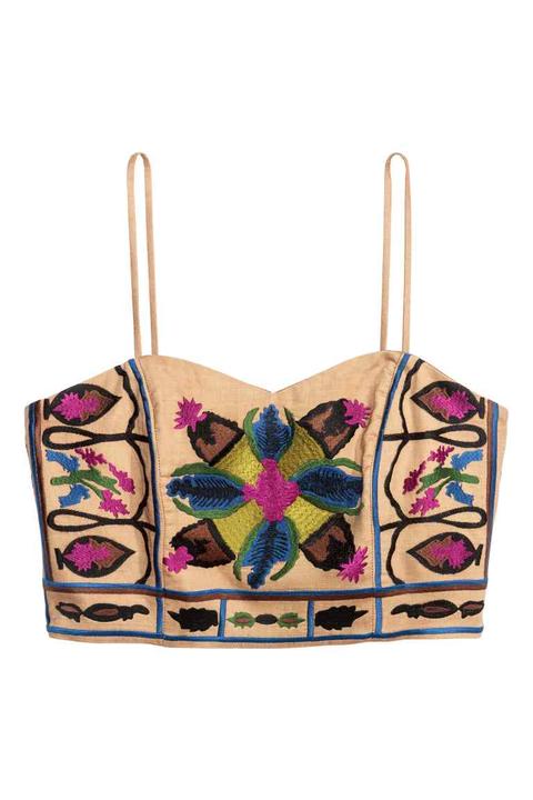 Bustier Con Bordado