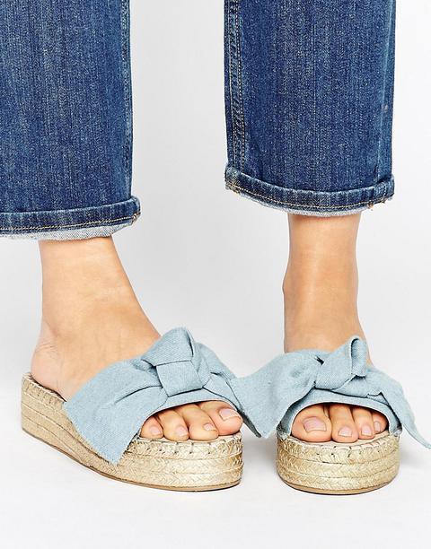 Asos - Jolly - Espadrillas Con Fiocco - Blu