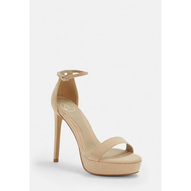 nude platform heeled sandals