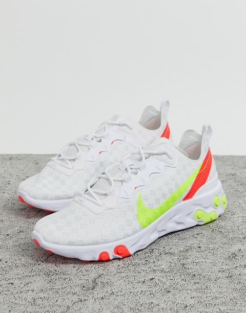 Nike - React Element 55 - Sneakers Bianche - Bianco from ASOS on 21 Buttons