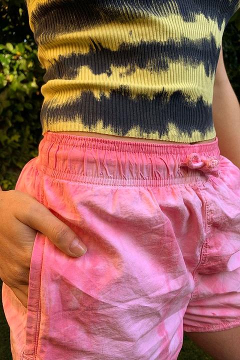 poplin jogger shorts