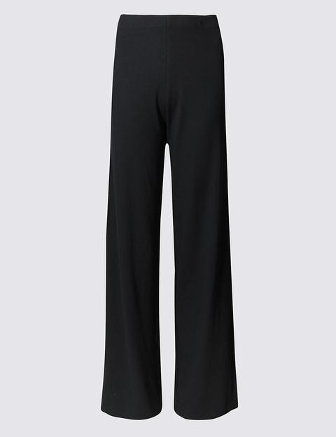 Jersey Wide Leg Trousers