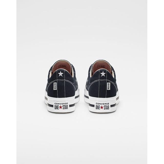 one star platform canvas star low top