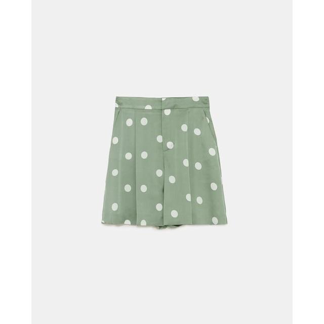 zara polka dot shorts