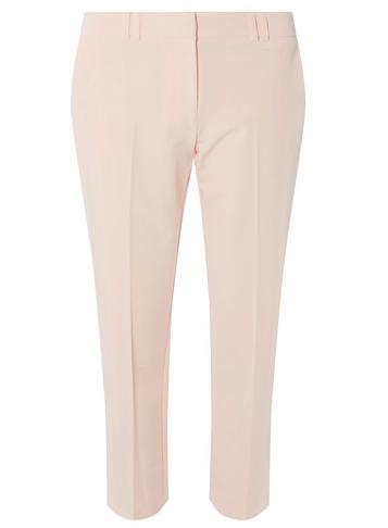 Womens Blush Slim Tailored Ankle Grazer Trousers- Pink, Pink