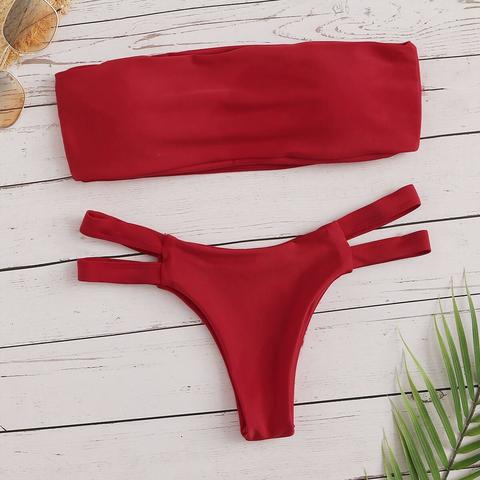 Semplice Completo Bikini Con Apertura