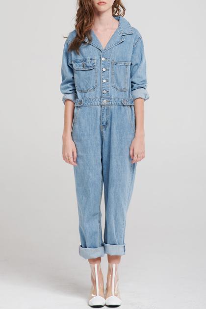 Storets hot sale denim jumpsuit