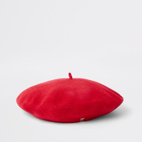 Red Felt Beret