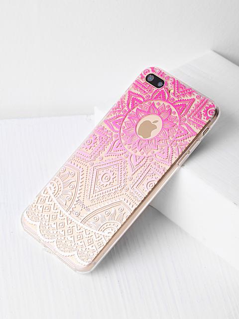 Ombre Tribal Pattern Clear Iphone 7 Plus Case