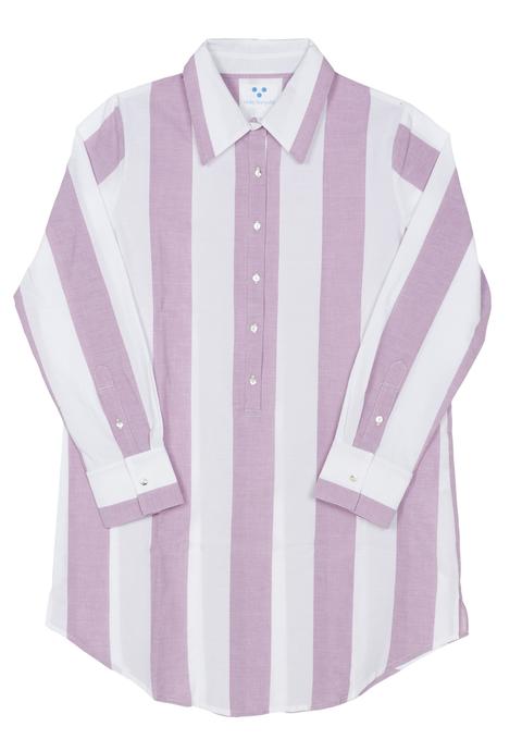 Camisola Mujer Raya Ancha Malva